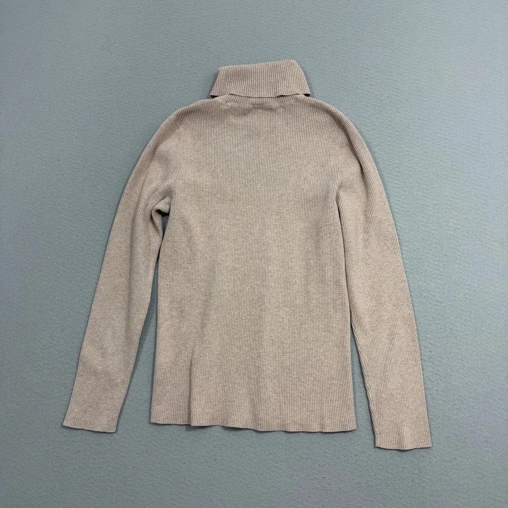 Lauren Ralph Lauren Sweater Women Large Turtleneck Ribbed Knit Pullover Vintage - Picture 7 of 11